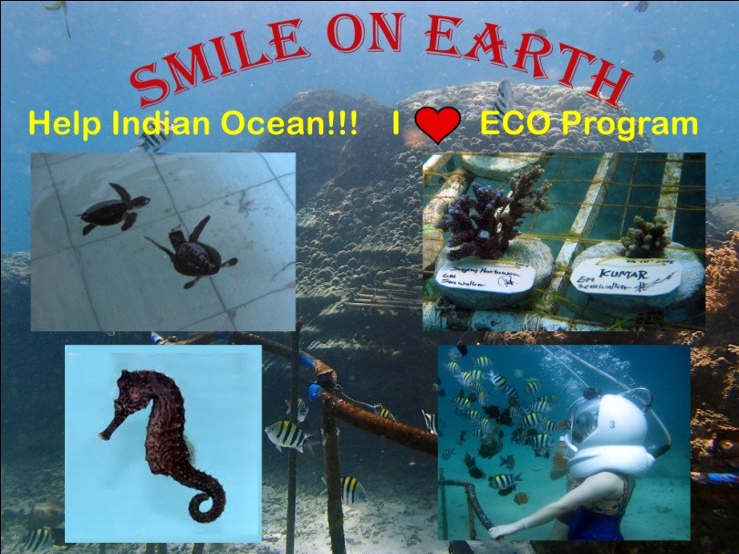 Smile on earth eco program by seawalker bali